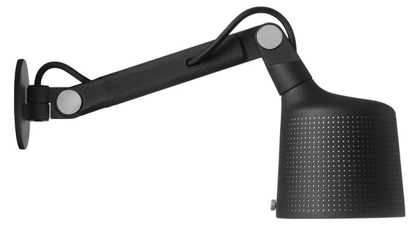 Lampa Ścienna Vipp, czarny, sypialnia, metal