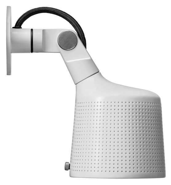 Lampa Ścienna Vipp, ściemnialny, biały, sypialnia, metal