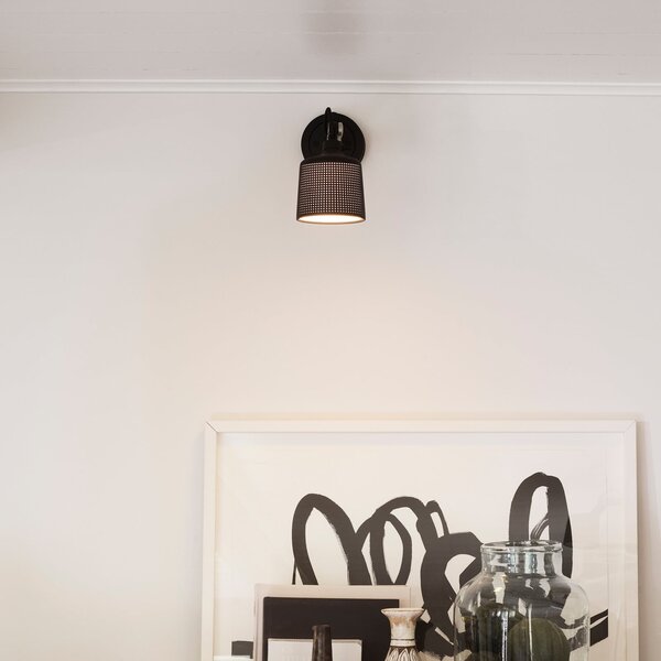 Lampa Ścienna Vipp, czarny, sypialnia, metal