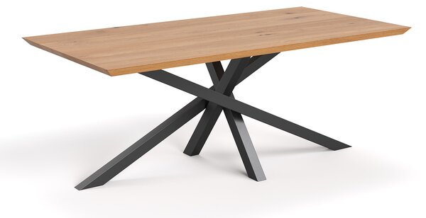 Stół Slant z litego drewna Buk 160x80 cm