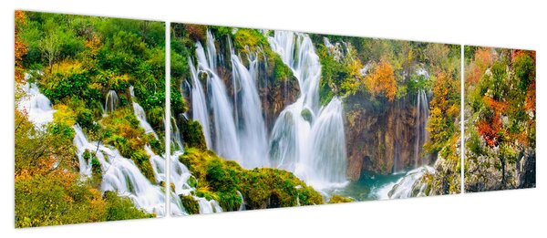 Obraz - Park Narodowy Jezior Plitwickich (170x50 cm)