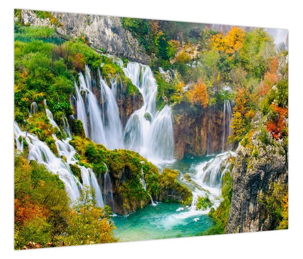 Obraz - Park Narodowy Jezior Plitwickich (70x50 cm)