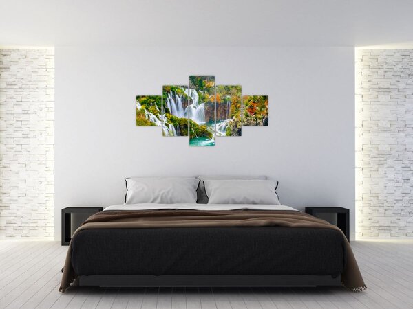 Obraz - Park Narodowy Jezior Plitwickich (125x70 cm)