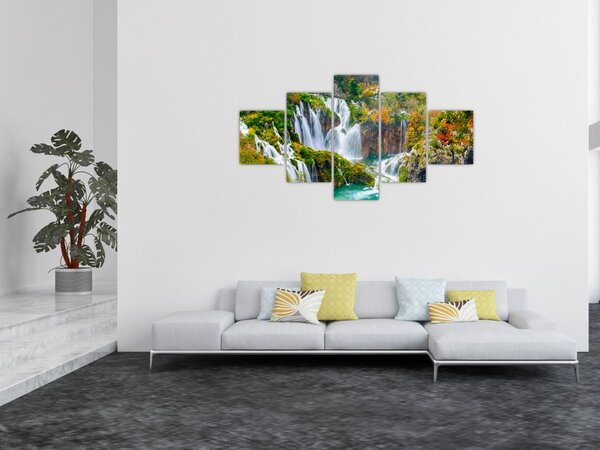 Obraz - Park Narodowy Jezior Plitwickich (125x70 cm)