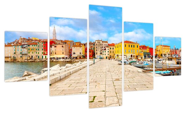 Obraz - Stare istryjskie miasto Poreč, Chorwacja (125x70 cm)