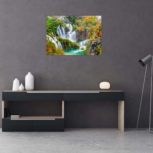 Obraz - Park Narodowy Jezior Plitwickich (70x50 cm)