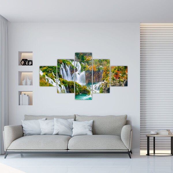 Obraz - Park Narodowy Jezior Plitwickich (125x70 cm)
