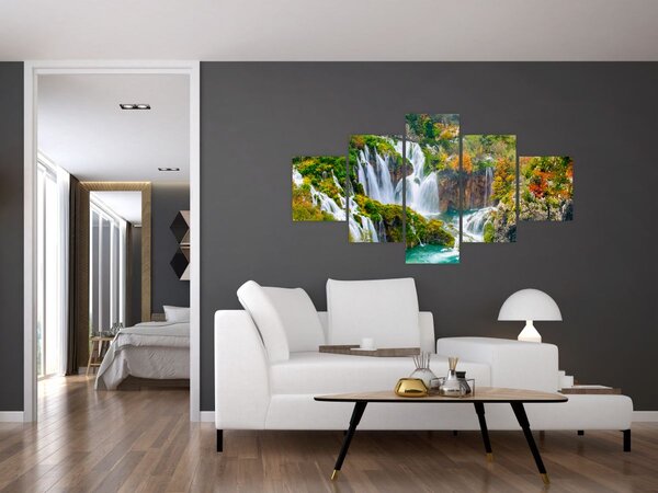 Obraz - Park Narodowy Jezior Plitwickich (125x70 cm)