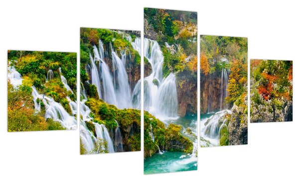 Obraz - Park Narodowy Jezior Plitwickich (125x70 cm)