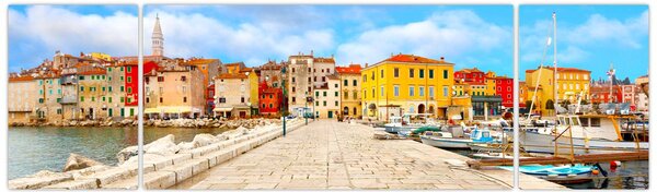 Obraz - Stare istryjskie miasto Poreč, Chorwacja (170x50 cm)