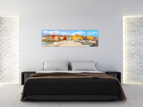 Obraz - Stare istryjskie miasto Poreč, Chorwacja (170x50 cm)