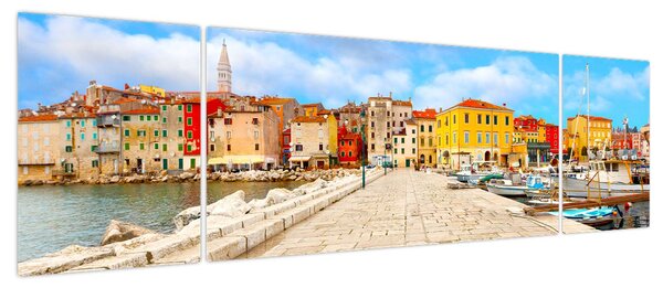 Obraz - Stare istryjskie miasto Poreč, Chorwacja (170x50 cm)