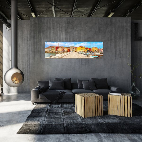 Obraz - Stare istryjskie miasto Poreč, Chorwacja (170x50 cm)