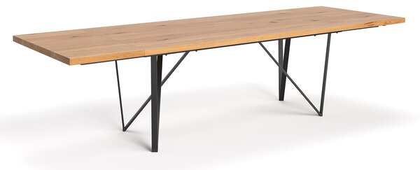 Stół drewniany Ravel rozkładany Buk 200x100 cm Jedna dostawka 50 cm