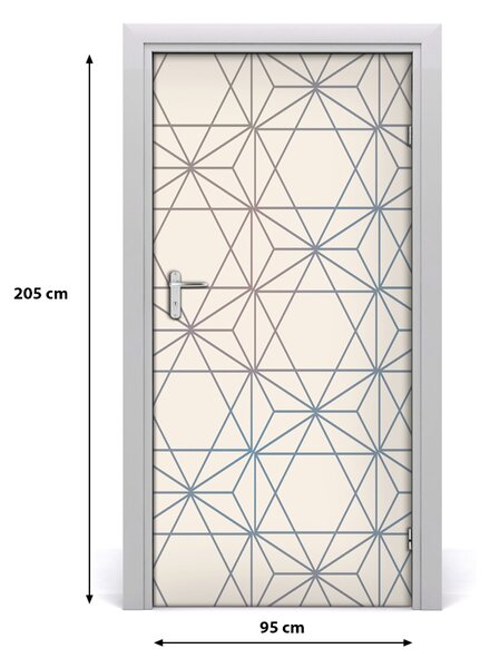 Naklejka fototapeta na drzwi Geometryczne tło