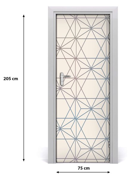 Naklejka fototapeta na drzwi Geometryczne tło