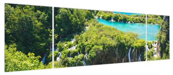 Obraz - Wodospady (170x50 cm)
