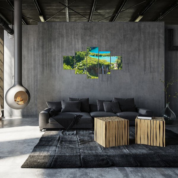 Obraz - Wodospady (125x70 cm)