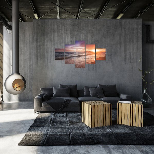 Obraz - Zachód słońca w Tajlandii (125x70 cm)