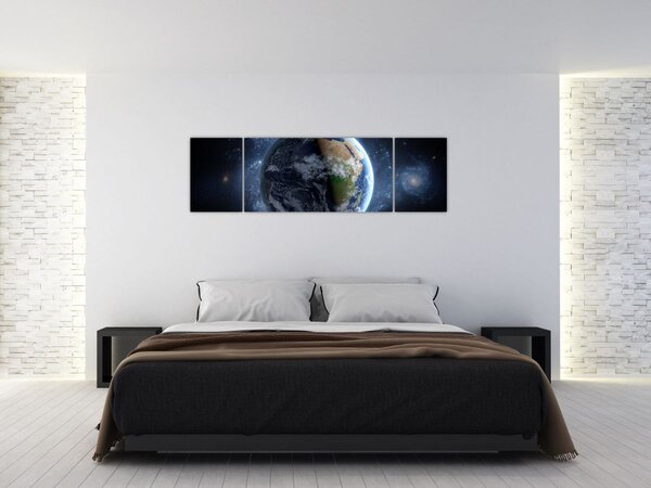 Obraz - Widok z kosmosu (170x50 cm)
