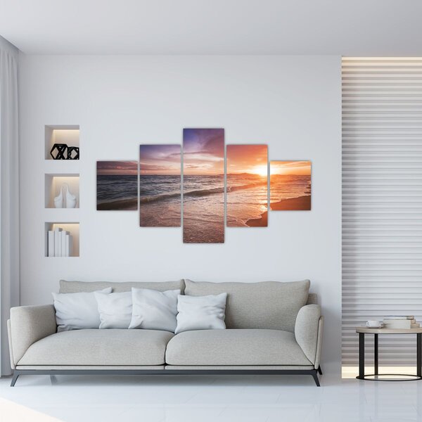 Obraz - Zachód słońca w Tajlandii (125x70 cm)