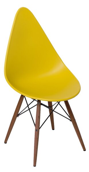 Krzesło Rush DSW dark żółte z tworzywa