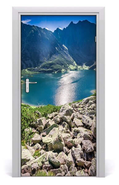 Naklejka na drzwi samoprzylepna Czarny staw Tatry