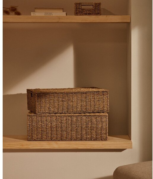 Koszyki zestaw 2 szt. z trawy morskiej 40x60x21 cm Tossa – Kave Home