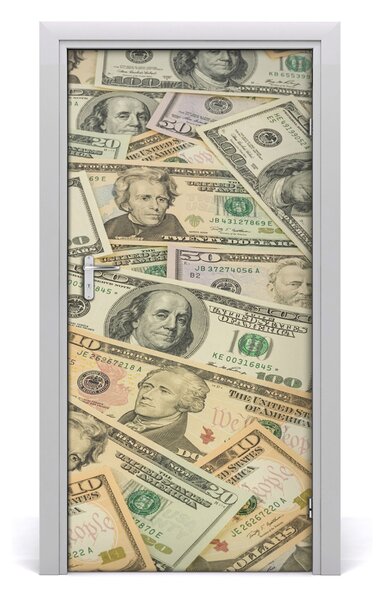 Naklejka fototapeta na drzwi Banknoty dolarów