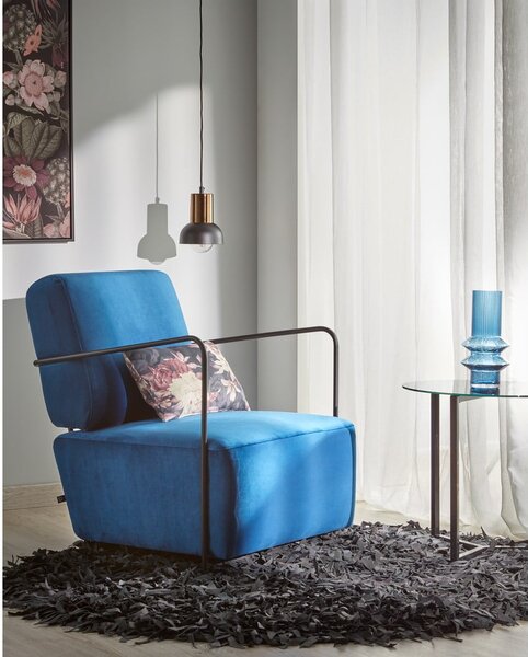 Czarny stolik Kave Home Marae, ⌀ 50 cm