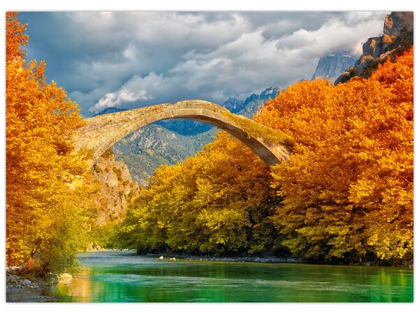 Obraz - Most Konitsa (70x50 cm)
