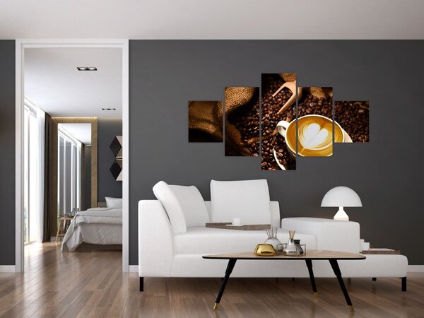 Obraz - Filiżanka kawy (125x70 cm)