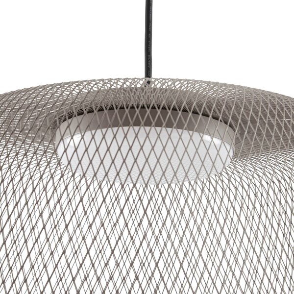 Żyrandol LED Lucande Korvyn, kolor kamiennoszary, Ø 50 cm, regulacja jasności Korvyn Lucande, możliwość ściemniania, aluminiowy / szary / cynkowy, metal, design