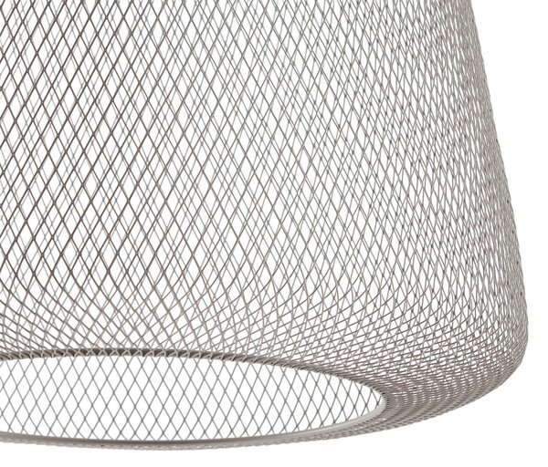 Żyrandol LED Lucande Korvyn, kolor kamiennoszary, Ø 50 cm, regulacja jasności Korvyn Lucande, możliwość ściemniania, aluminiowy / szary / cynkowy, metal, design