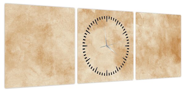 Obraz - Stary papier pergaminowy (z zegarem) (90x30 cm)