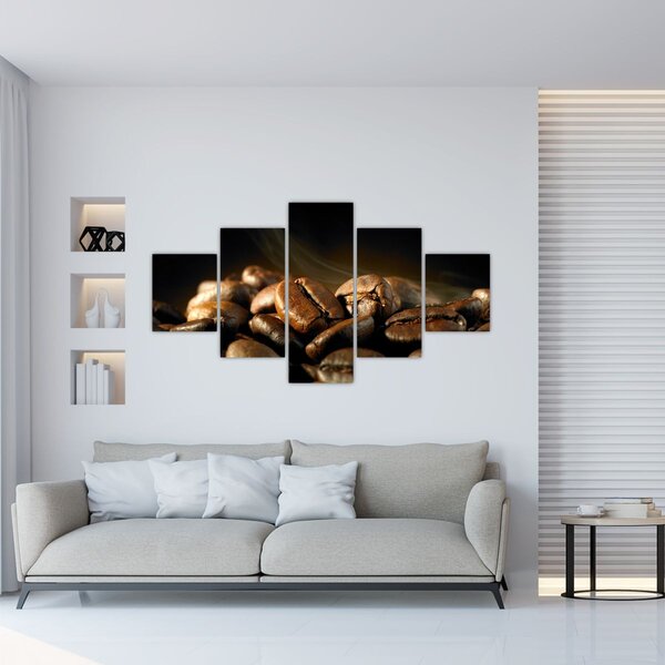 Obraz - Ziarna kawy (125x70 cm)
