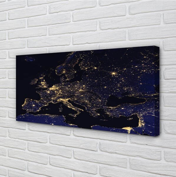 Duży obraz na płótnie Mapa Świata pod Niebem