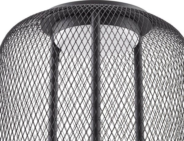 Lampa stojąca LED Lucande Korvyn, czarna, wysokość 80 cm, IP44 Korvyn, czarny, metal, design
