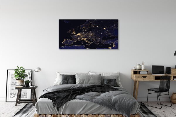 Duży obraz na płótnie Mapa Świata pod Niebem
