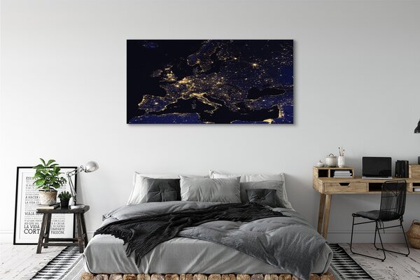 Duży obraz na płótnie Mapa Świata pod Niebem