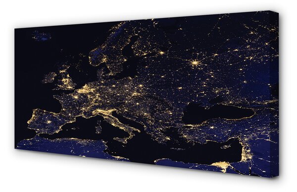 Duży obraz na płótnie Mapa Świata pod Niebem