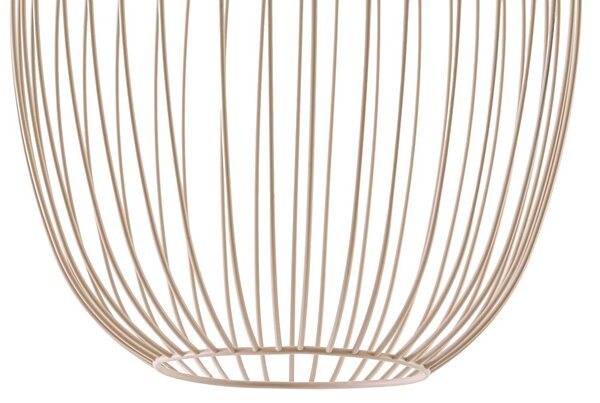 Lampa wisząca zewnętrzna LED Lucande Richi, beżowa, Ø 35 cm, ściemniana Richi Lucande, możliwość ściemniania, kremowy / amber, metal, nowoczesny
