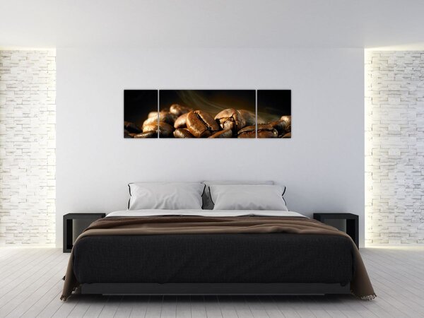 Obraz - Ziarna kawy (170x50 cm)