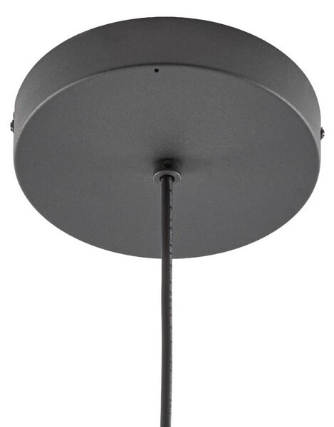 Lampa wisząca zewnętrzna LED Lucande Richi, czarna, Ø35 cm, ściemniana Richi Lucande, możliwość ściemniania, czarny, metal, nowoczesny