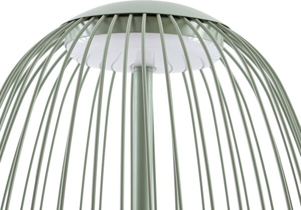 Lampa stojąca zewnętrzna LED Lucande Richi, zielona, wysokość 90 cm, IP44 Richi, zielony, metal, nowoczesny