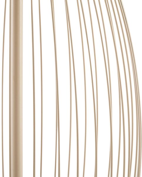 Lampa stojąca zewnętrzna LED Lucande Richi, beżowa, wysokość 90 cm, IP44 Richi, kremowy / amber, metal, nowoczesny