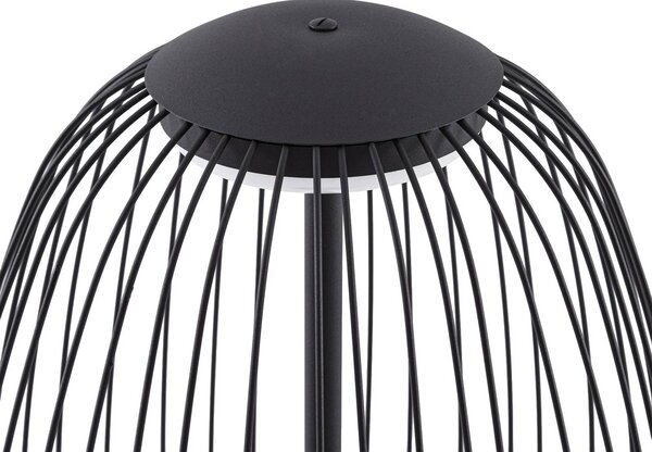Lampa stojąca zewnętrzna LED Lucande Richi, czarna, wysokość 90 cm, IP44 Richi, czarny, metal, nowoczesny