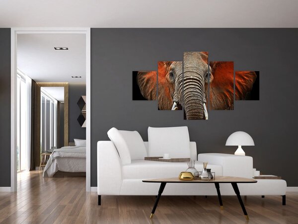 Obraz - Słonie z Tsavo (125x70 cm)