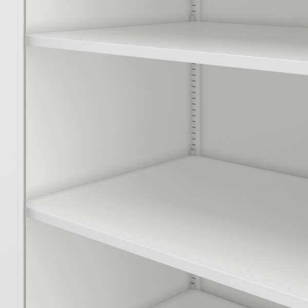 Szafa biurowa metalowa głęboka na dokumenty biała, 900x1850x600 mm: JAN D600