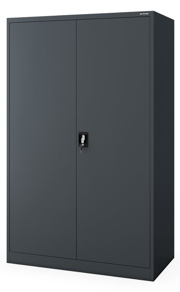 Szafa biurowa metalowa szeroka i głęboka antracytowa, 1150x1850x600 mm: JAN II D600